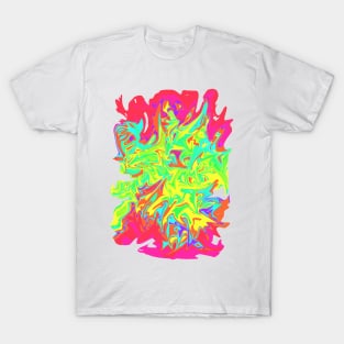 Swirly colours T-Shirt